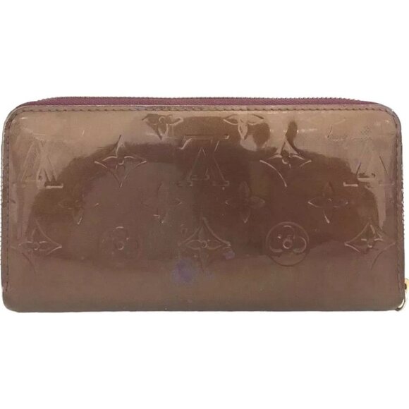 394152AD Louis Vuitton Wallet Long Patent Zippy Violette Monogram Vernis - Picture 2 of 9